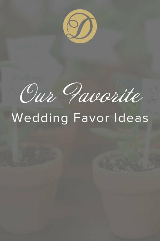 Duvall Catering & Events Wedding Favor Ideas