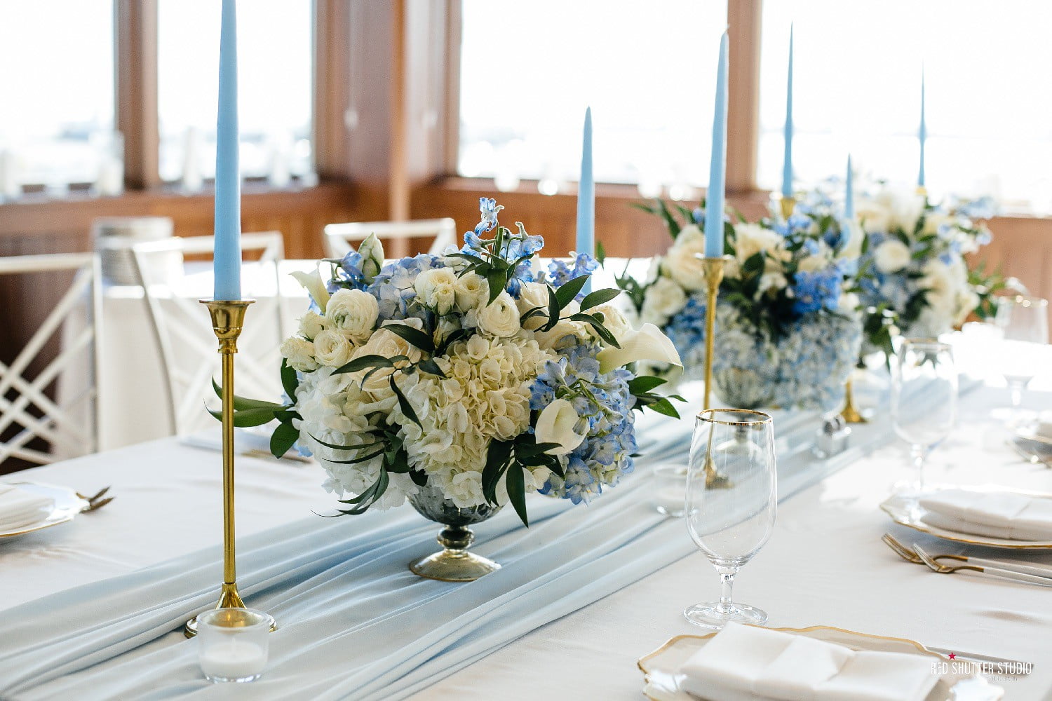 Wedding_Place_Setting_Blue_White_ Duvall_Events